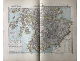 Statistical Map of Scotland on 3 sheets, (12 miles to the inch); with Railway & Statistical Map of Scotland(scale 16 miles to an inch)