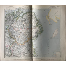 Statistical Map of Ireland on 4 sheets, (12 miles to the inch); with Railway & Statistical Map of Ireland (scale 16 miles to an inch)