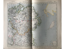 Statistical Map of Ireland on 4 sheets, (12 miles to the inch); with Railway & Statistical Map of Ireland (scale 16 miles to an inch)