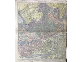 London (West), London (East) (scale 3/4 inch to 1 mile)