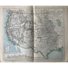 United States of North America and Part of Canada (Western Sheet) (140 miles to the inch)