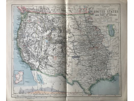 United States of North America and Part of Canada (Western Sheet) (140 miles to the inch)