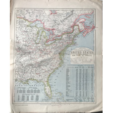 United States of North America and Part of Canada (Eastern Sheet) (140 miles to the inch)