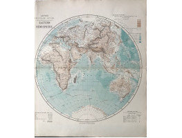 World. Western Hemisphere, and, Eastern Hemisphere, on two sheets.