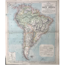 Statistical Map of South America (scale 340 miles to an inch)