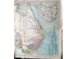 Statistical Map of Australia (East),with inset of Tasmania