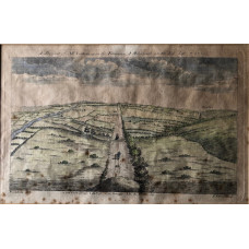 'A Prospect of Ad Pontem upon the Eminence, A Mile South on the Foss. Sep. 7 1722' after William Stukeley by E. Kirkall.