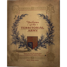 Uniforms of the Territorial Army. Set of cigarette cards in album