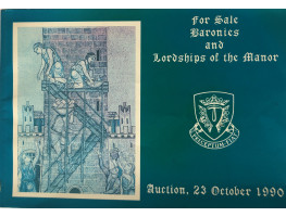 A Sale of Baronies, Superiorities and Lordships of the Manor. October 1990.