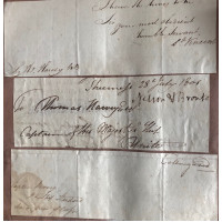19th CENTURY ALBUM OF FREE FRANKS AND SIGNATURES