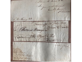 19th CENTURY ALBUM OF FREE FRANKS AND SIGNATURES