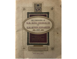 The Coronation of H.M. King George VI and H.M. Queen Elizabeth 1937. Ceremonial Dress. Set of cigarette cards in album.