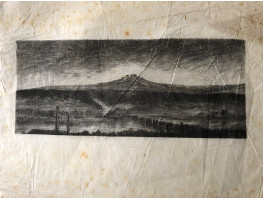 Bombardement et incendie de Paris. Vu de la Terrasse de St Germain en Laye (26 Mai 1871).