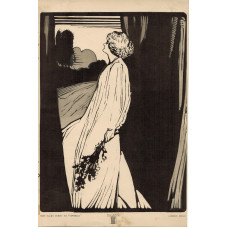 Miss Ellen Terry as "Ophelia". Full-Length by window.