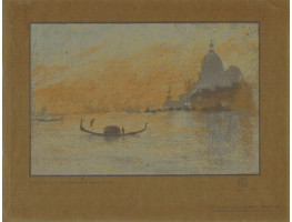 'The Salute" Venice, after a Pastel by James McNeil Whistler [1843-1903].