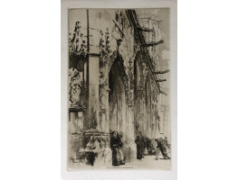 St Germain L'Auxerrois. Exterior of church in Paris.