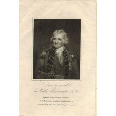 Engraved Portrait of Abercromby. Half Length, in uniform, after Hoppner by H.R. Cook.
