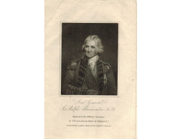 Engraved Portrait of Abercromby. Half Length, in uniform, after Hoppner by H.R. Cook.