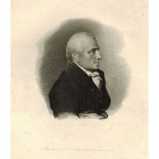 Engraved Portrait of Daniel. Head and shoulders, in profile to right, after George Engleheart by Peltro William Tomkins