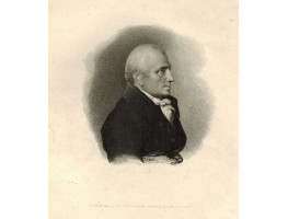 Engraved Portrait of Daniel. Head and shoulders, in profile to right, after George Engleheart by Peltro William Tomkins