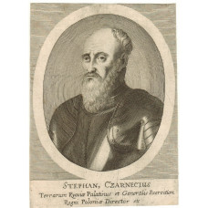 Engraved Portrait of Stephan Czarnecius. Head and Shoulders, in oval,