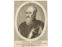 Engraved Portrait of Stephan Czarnecius. Head and Shoulders, in oval,