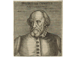 Engraved Portrait of Peter ab Opmeer, Head and shoulders.