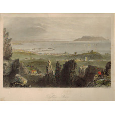 Dublin Bay (from Kingstown Quarries), after W.H. Bartlett by J.C. Bentley.