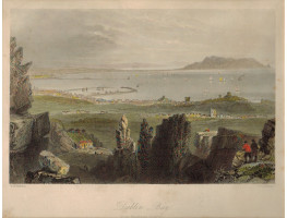 Dublin Bay (from Kingstown Quarries), after W.H. Bartlett by J.C. Bentley.