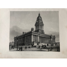 Town Hall Leeds, after C. Brodrick engraved by C. Fenn. Town Hall Leeds, after C. Brodrick engraved by C. Fenn.