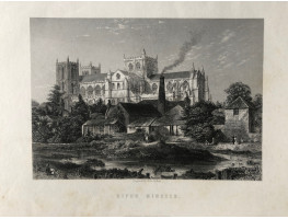 Ripon Minster, engraved by John Godfrey.