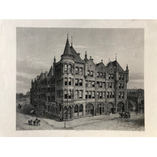 Estate Buildings Huddersfield, engraved by C. Penn. Estate Buildings Huddersfield, engraved by C. Penn.