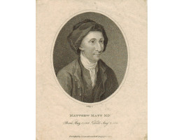 Engraved Portrait of Maty. Head and Shoulders, in oval, by W. Ridley.
