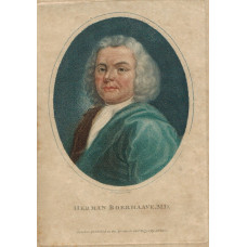 Engraved Portrait of Herman Boerhaave, Head and Shoulders, in oval, by J. Chapman.