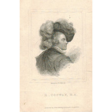 Engraved Portrait of Cosway Head and Shoulders, by W.C. Edwards.