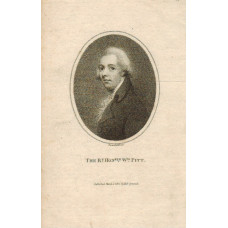Engraved Portrait of Pitt, Half Length, in oval, by H.R. Cook.