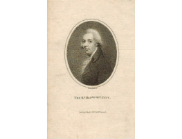 Engraved Portrait of Pitt, Half Length, in oval, by H.R. Cook.