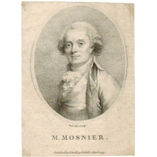 Engraved Portrait of Mosnier. Head and Shoulders, in oval, by John Conde. Engraved Portrait of Mosnier. Head and Shoulders, in oval, by John Conde.
