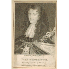 Engraved Portrait of Monmouth, Half Length, in Garter collar, after Lely by Van Den Bergh Engraved Portrait of Monmouth, Half Length, in Garter collar, after Lely by Van Den Bergh