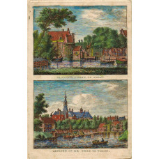 'De Muider Poort Te Weesp' 'Gezicht Op De Kerk Te Wesp' by K.F. Bendorp.