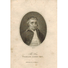 Engraved Portrait of Fox, Head and shoulders, by Haywood