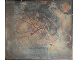 'A Plan of the Town of Blandford, with the adjacent villages of Briantstone & Blandford St Mary describing the damages in each place by the dreadful fire which happened there the 4th of June 1731.'