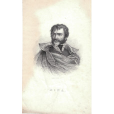 Engraved Portrait of Mina, Head and shoulders, in uniform, by Stalker & Neele.