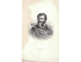 Engraved Portrait of Mina, Head and shoulders, in uniform, by Stalker & Neele.