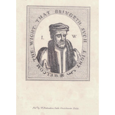 Engraved Portrait of Wight  Half Length, in oval