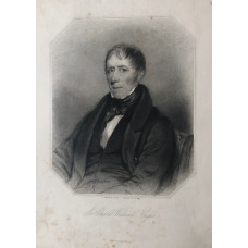 Engraved Portrait of Charles Wetherell, Half-Length, to left, in octagonal frame, after Moore by H. B. Hall.