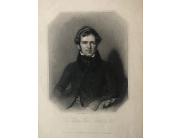 Engraved Portrait of Sir William Follett Half-Length, to right, in octagonal frame, after A.E. Chalon by H.T. Ryall.