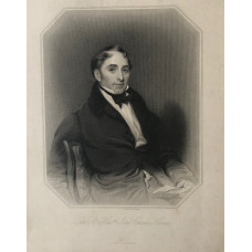 Engraved Portrait of John Herries  Half-Length, seated, to right, in octagonal frame, by S. Freeman.