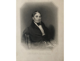 Engraved Portrait of John Herries  Half-Length, seated, to right, in octagonal frame, by S. Freeman.