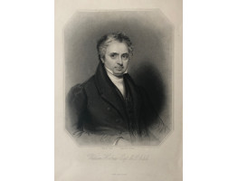Engraved Portrait of William Holmes  Half-Length, to right, in octagonal frame, after J. Moore by S. Freeman.
